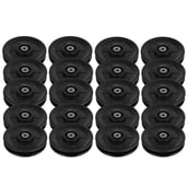 B Fit USA Gym Pulley with Inbuilt Bearing and Bush, 5Inch Black Set of 20