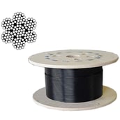 1 - B Fit USA Gym Wire 6 mm 30 Meters Rope,  PU Coated Cable Inside Steel 