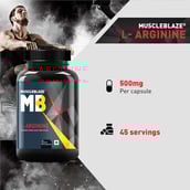 Points - MuscleBlaze L-Arginine,  90 capsules 