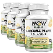 WOW Garcinia Plant Extract Pack of 4,  90 veggie capsule(s) 