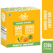 Eat Anytime Healthy Energy Bar, 6 Piece(s)/Pack Mango Ginger