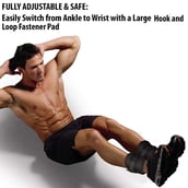 Fitsy Ankle Weights (AR1902), Black 1 kg