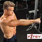 1 - Fitsy Single Chrome D Handle - 2PC,  Silver 