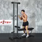 1 - Fitsy Curl Bar - 76cm,  Silver and Black 