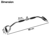 3 - Fitsy Lat Pull Down Bar - 90cm, Silver and Black