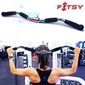 Fitsy Lat Pull Down Bar,  Silver and Black 