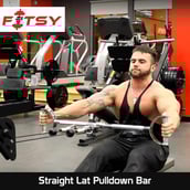 Fitsy Straight Lat Bar - 72cm,  Silver 