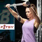 Fitsy Straight Press Down Chrome Bar (AR2300),  Silver and Black 