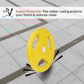 2 - Fitsy Olympic Weight Plates for Gym (Pair),  Yellow  15 kg 