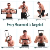 2 - Fitsy Super Push Down Bar,  Silver and Black 