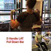 1 - Fitsy Lat Pull Down Bar - 65 cm,  Silver and Black 