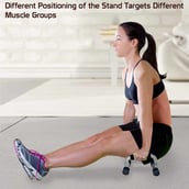 2 - Fitsy No 2512 Push Up Bar,  Black and Blue  Free Size 