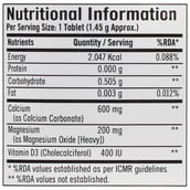 nutrition - GNC Calcium Plus with Magnesium & Vitamin D3 600 mg, 180 tablet(s) Unflavoured