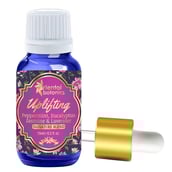 Front - Oriental Botanics Uplifting Aroma Therapy Diffuser Oil,  15 ml  Peppermint, Eucalyptus, Jasmine & Lavender 