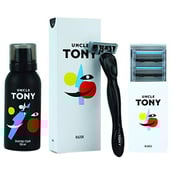 Uncle Tony Complete Starter Pack, 3 Piece(s)/Pack for All Skin Types Yellow