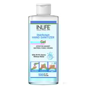 4 - INLIFE Disinfectant Hand Sanitizer Gel with 70% Isopropyl Alcohol Based,  Fragrance Free  500 ml  Germ Protection, Anti-Bacterial without Pump 