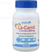 Healthvit La-Carnit  L-Carnitine (250mg),  60 capsules  Unflavoured 