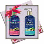 Pack1 - St.Botanica Hair Shampoo & Conditioner Combo Pack,  300 ml  Biotin & Collagen + Volumizing 