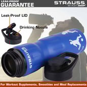 2 - Strauss Stainless Steel Water Bottle,  Blue  750 ml 