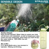 2 - Strauss Water Mist Spray Bottle,  Green  600 ml 