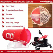 2 - Strauss Dual Shaker Pro, Red 700 ml