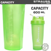 3 - Strauss Recharge Shaker Bottle,  Green  600 ml 