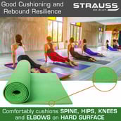 3 - Strauss Yoga Mat, Green 4 mm