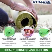 1 - Strauss Yoga Mat, Green 4 mm