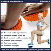 2 - Strauss Hedgehog Balance Pod, Orange 10x16x16 cm