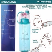 4 - Strauss Water Mist Spray Bottle,  Blue  600 ml 