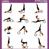 6 - Strauss Yoga Wheel,  Purple  12 in 