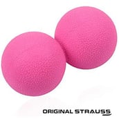 Strauss Dual Yoga Massage Ball,  Pink 