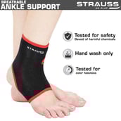 Strauss Ankle Support,  Black  Medium 