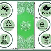 2 - Strauss Meditation Butterfly Yoga Mat, Green 5 mm