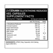 supplement - Livestamin L Glutathione Reduced,  30 capsules 