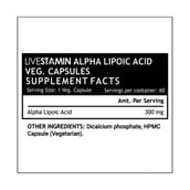 supplement - Livestamin Alpha Lipolic Acid,  60 capsules 