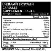 supplement - Livestamin Biostamin,  30 capsules  Unflavoured 