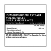 supplement - Livestamin Guggul Extract,  60 veggie capsule(s) 