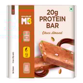 Front - MuscleBlaze Protein Bar,  6 Piece(s)/Pack  Almond Fudge 