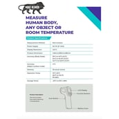 5 - Fitup Life Infrared Forehead Thermometer,  White 