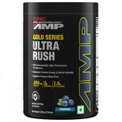 1 - GNC AMP Gold Series Ultra Rush Powder,  1.1 lb  Blueberry 