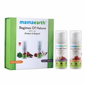 Front - Mamaearth Natural Radiance Day Cream and Overnight Repair Face Cream, 2 Piece(s)/Pack for All Skin Types