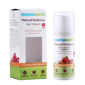 Front - Mamaearth Natural Radiance Day Cream,  50 ml  with Pomegranate and Moringa Oil 