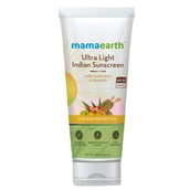 4 - Mamaearth Ultra Light Indian Sunscreen SPF 50,  80 ml  with Carrot Seed & Turmeric for Sun Protection 