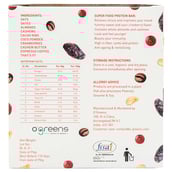 nutrtioninfo - O'Greens Energy Bars,  6 bar(s)  Coffee Berry & Choco Orange Pack of 3 