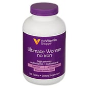 The Vitamin Shoppe Ultimate Woman Gold Multivitamin (No Iron), Unflavoured 180 tablet(s)