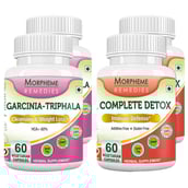 Morpheme Remedies Garcinia Triphala + Complete Detox (2+2 Bottles), 120 veggie capsule(s) Unflavoured