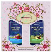 2 - St.Botanica Hair Shampoo & Conditioner Combo Pack,  300 ml  Apple Cider Vinegar & Argan Oil + Moroccan Argan 