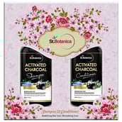 2 - St.Botanica Hair Shampoo & Conditioner Combo Pack,  300 ml  Activated Charcoal 