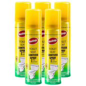 1 - RunBugz Toilet Seat Sanitizer Spray,  Lemon  75 ml  Protection Against Germs (Pack of 5) 